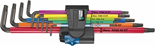 Wera 05024470001 967/9 TX XL wielobarwny HF 1 kąt klucz zestaw z funkcją gospodarstwa, długa, 9-teilig