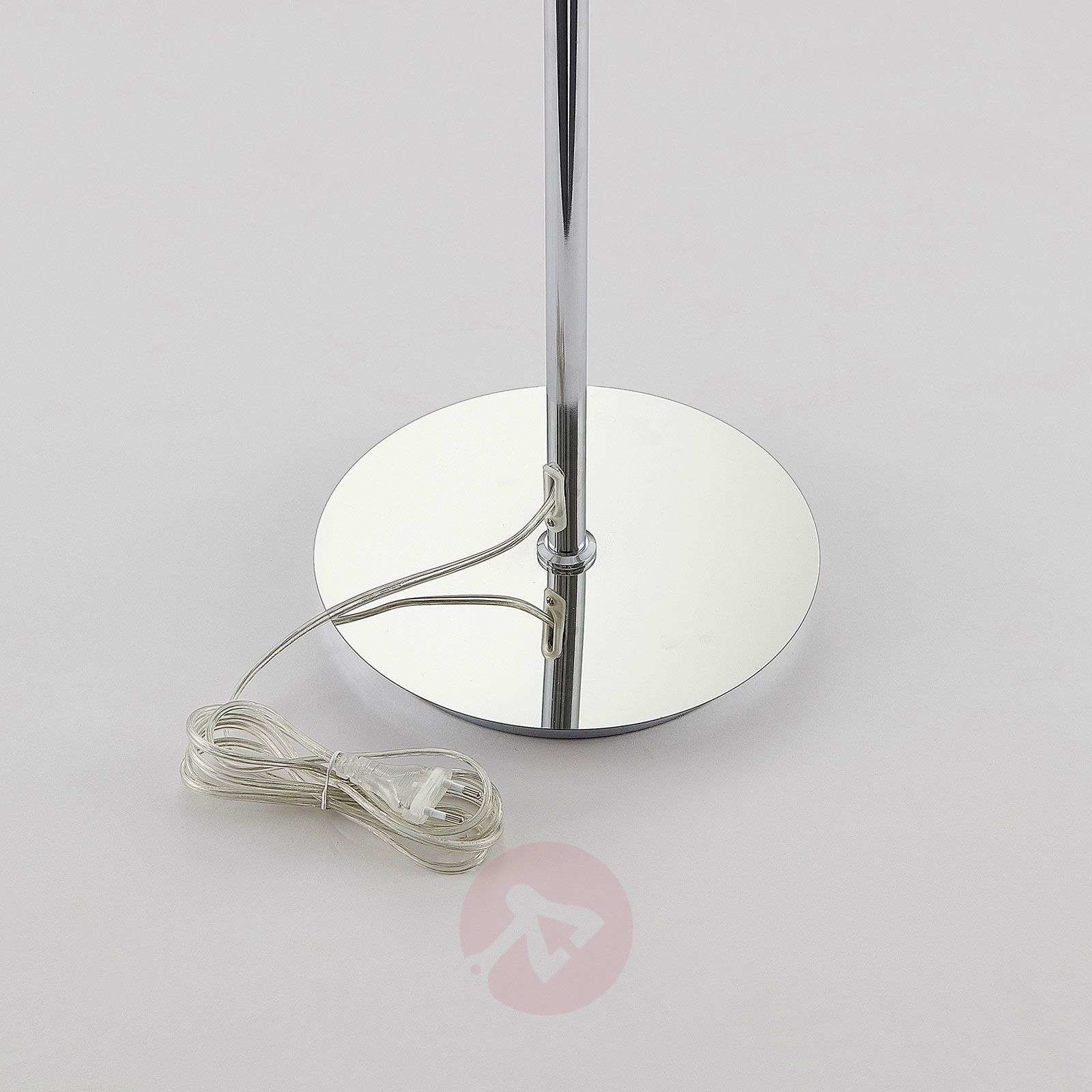 LUCANDE Lucande Pordis lampa podłogowa, 155 cm biała chrom