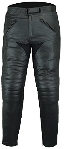 Australian Bikers Gear Motocykl-Touring spodni skórzanych  z Ochronniki CE, czarny 5B-R9Q5-VK16