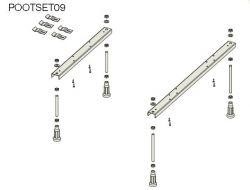 Riho nóżki do wanien 09 POOTSET09 POOTSET 09