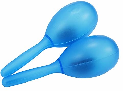 A-Star A-Star Plastikowy marakas matowy niebieski - para - 20 cm shaker, edukacyjny instrument rytmowy dla dzieci AP5171