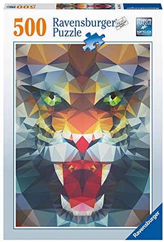 Ravensburger Puzzle - Löwe aus Polygonen - 500 Teile