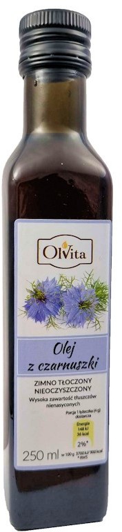 Olvita Olej Z Czarnuszki Zimnotłoczony 250Ml OL4017