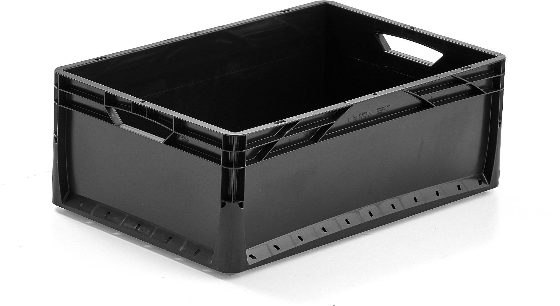 AJ Produkty Pojemnik plastikowy EURO RECYCLED, 600x400x220 mm, 44 L