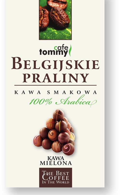 Tommy Cafe Kawa smakowa Belgijskie Praliny mielona KSBE150M