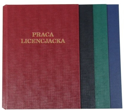 Opus Okładka twarda - O.HARD COVER Classic 304x212mm / NIEBIESKA / 10par / Praca Licencjacka (A4+ pionowa) O.643226