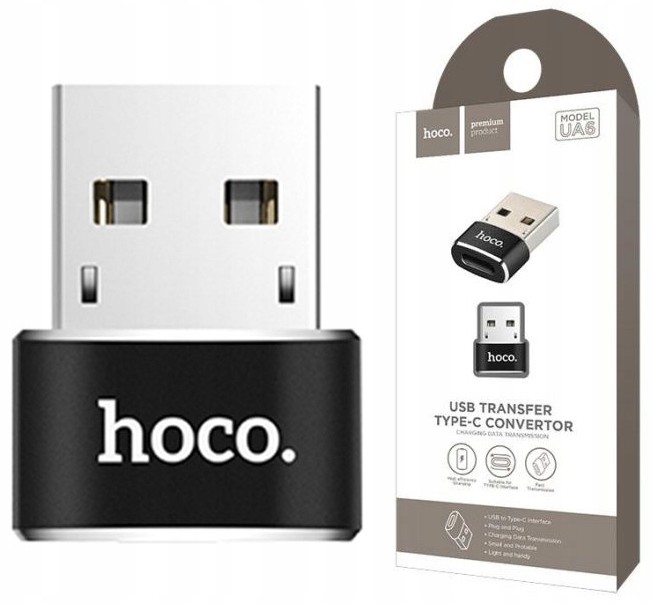 Hoco UA6 Adapter przejściówka Usb do Typ C 2.0