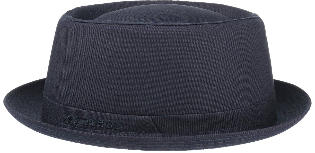Kapelusz Athens Cotton Pork Pie by Stetson, ciemnoniebieski, 60 cm