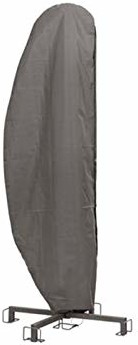 Perel Garden ocpfa pokrowiec ochronny do ekranu-Maximum o średnicy 350 cm, antracyt, 260 x 60 x 0,1 cm