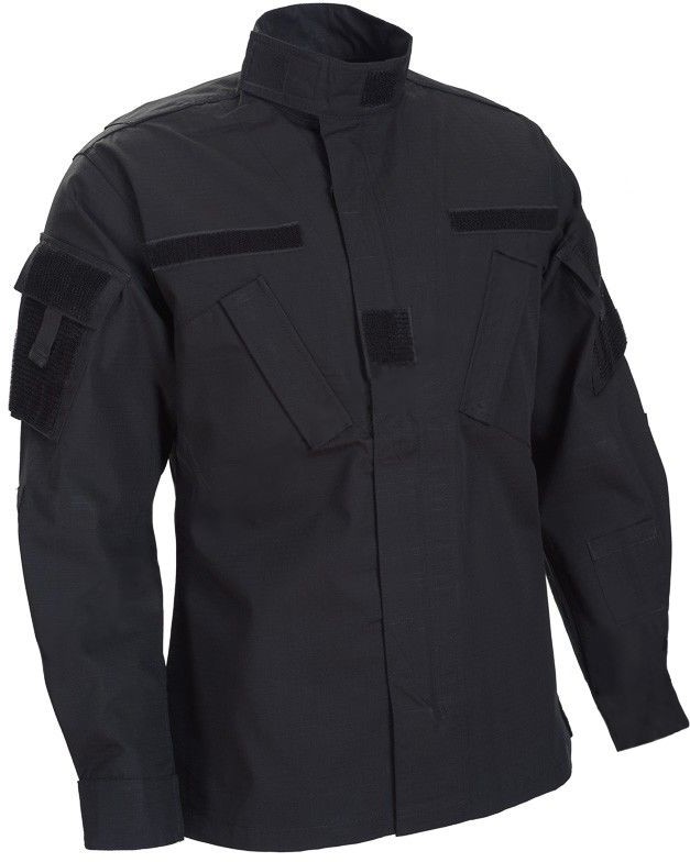 Mil-Tec Bluza wojskowa Teesar ACU RipStop Black (11925002) 11925002