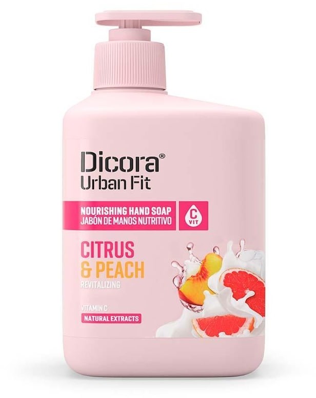 Dicora Urban Fit Dicora Urban Fit Produkty Dicora Urban Fit Mydło do rąk Witamina C Owoce cytrusowe i Brzoskwinia 500 ml
