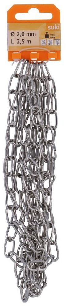 SUKI Łańcuch dekoracyjny 2 mm x 2.5 m 8kg ocynk