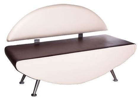 Beauty System Kanapa do poczekalni Carini BD-6710 krem-brąz BD-6710/143-027