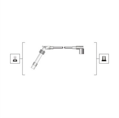 MAGNETI MARELLI Przewody zapłonowe - zestaw 941319170035