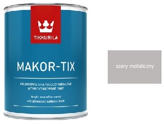 Tikkurila MAKOR TIX- farba do dach$75w, szary metaliczny, 1 l