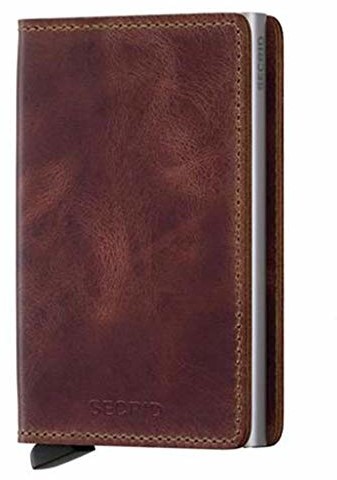 Secrid secrid RFID etui na karty, w kształcie cienkiego portfela, skóra, kolor brązowy, vintage 43206-102106