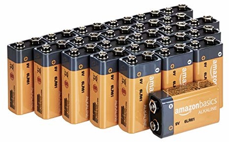 AmazonBasics Everyday baterie alkaliczne, 9 V, 24 sztuki