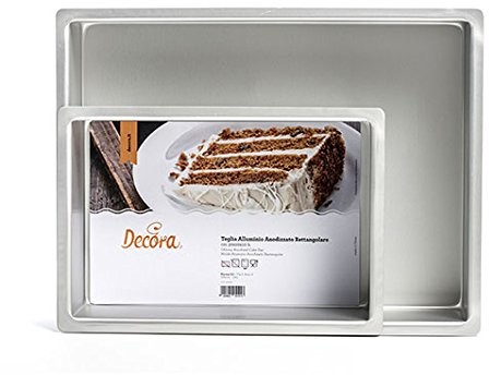 Decora 0062644 forma do wypieków w krawędzi prawem anodowane prostokątne metalowy 0062646