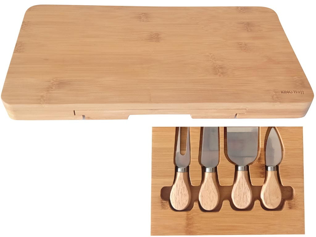 Kinghoff KING Hoff Deska bambusowa do serów KH 1567 40x19.5 cm z akcesoriami KH 1567