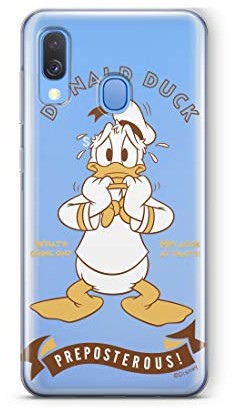 Samsung ERT GROUP Oryginalne i oficjalnie licencjonowane etui na telefon komórkowy A40 z motywem Disney Daisy, Donalda i przyjaciele, etui z tworzywa sztucznego TPU, chroni przed uderzeniami i zarysowaniami DPCDONALF099