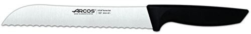 Arcos 7380011 Nóż do chleba gekerbt, Arcos Niza metalowy czarny 32 x 3 x 2 cm 7380011
