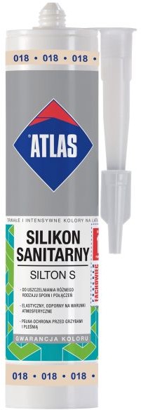 Atlas Silikon 018 beż pastelowy 280 ml W-SI001-B0018-AT1A