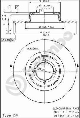 BREMBO 08.1630.10 08.1630.10