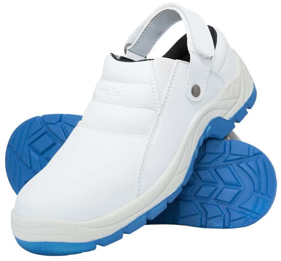Reis BRFODREISBLUE-S SB FO SRC - buty bezpieczne typu sandał z mikrofibry, stalowy podnosek, podeszwa antypoślizgowa, olejoodporna - 36-48.