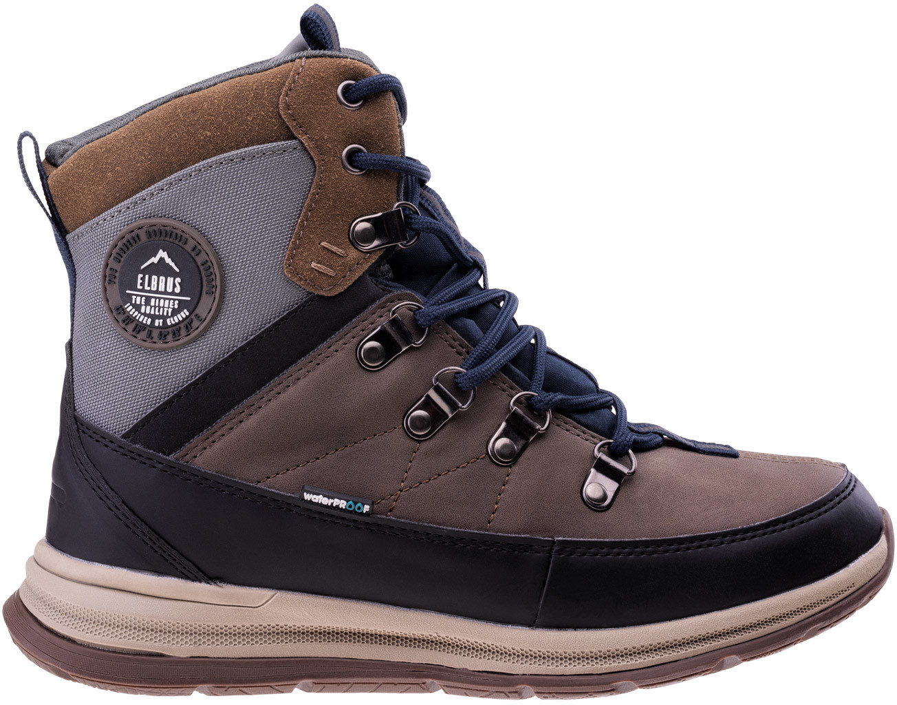 Elbrus Damskie Buty casual HIEROO MID WP WO'S 9032-SAND/BROWN