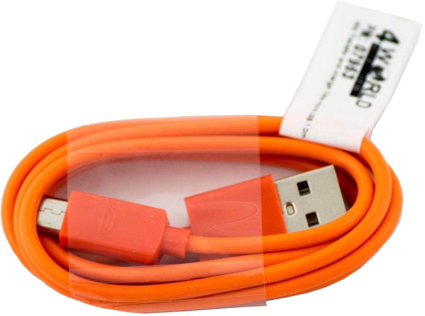 4World 07953 Kabel USB - USB(micro)1 m pomarańczowy