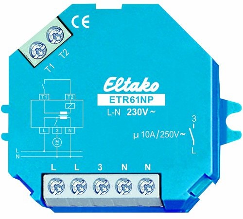 Eltako 61100631 etr61np- V + FK przekaźnik odcięcia z oknem bezpośredniego kontaktu z 1 szt. (4947908)