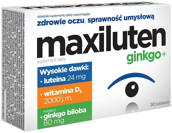 Aflofarm Maxiluten ginkgo+ x30 tabletek