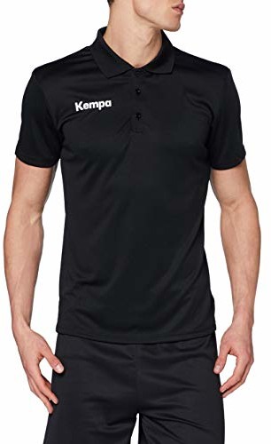 FanSport24 Kempa chłopięca koszulka polo, czarna (czarna), rozm. 164 200234806