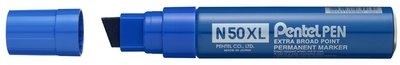 Pentel Permanent Marker N50 X L, klinowatym czubkiem szerokości, niebieski N50 X LC N50XL