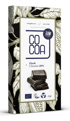Cocoa Czekolada Ciemna 80% BIO 50g -