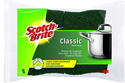 Scotch-Brite clc2 Classic celulozy gąbka zmywająca, trójpak (3 X 2 sztuki) CLC2