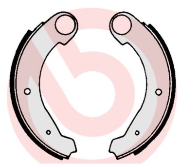 BREMBO Zestaw szczęk hamulcowych S 61 503