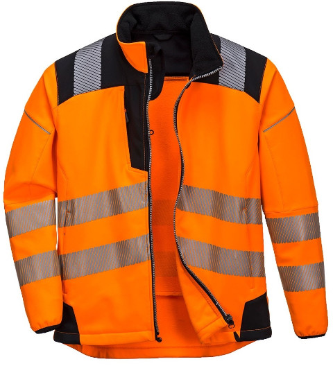Portwest T402 PW3 - kurtka Hi-Vis odblaskowa Softshell, wodoodporna, wiatrochronna, oddychająca