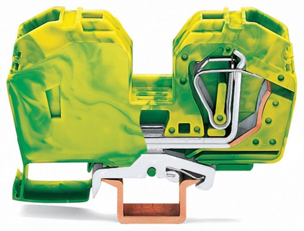 WAGO Terminal przewodzący ochronny WAGO 16 mm Sprężynowe Alokacja Terre zielono-żółty 285-637 15 szt