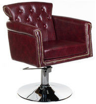 Barbiero Fotel fryzjerski ALBERTO BH-8038 wiśniowy BH-8038/180