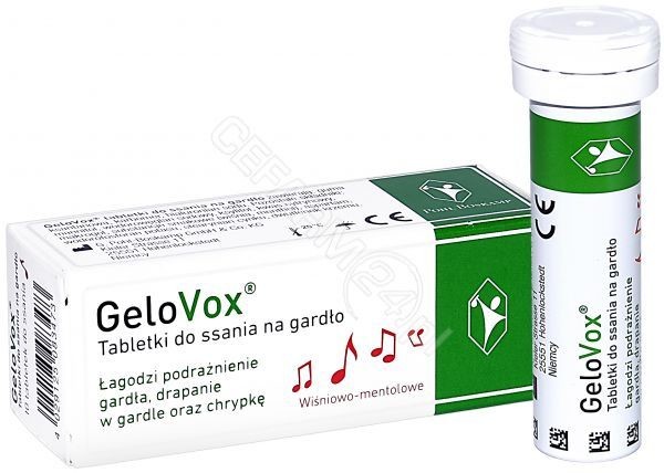 POHL-BOSKAMP Gelovox o smaku wiśniowo mentolowym x 10 tabl do ssania |  OD 199 PLN!