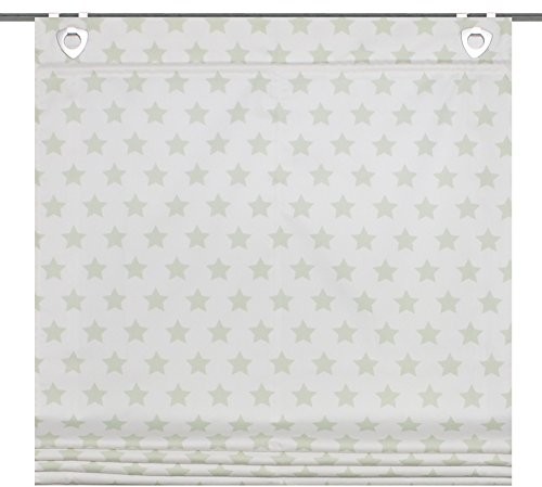 Home Fashion schmidtgard materiały oesenrollo dużych gwiazdy, zielony, łącznie z hakami 91133-768 - H: 140 x B: 80 cm