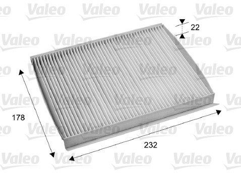 VALEO Filtr, wentylacja przestrzeni pasażerskiej 715686