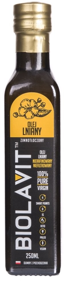 Biolavit Biolavit Olej lniany zimnotłoczony - 250 ml LEN-OL-250