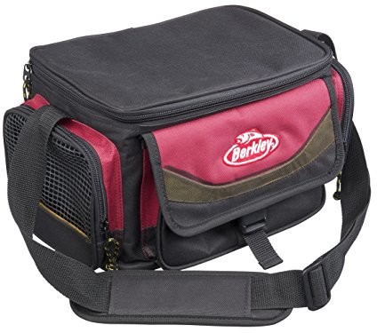 Berkley kieszenie z zamkiem pudełka na przynętę system Bag Red Black + 4 boxes (648-1345043)