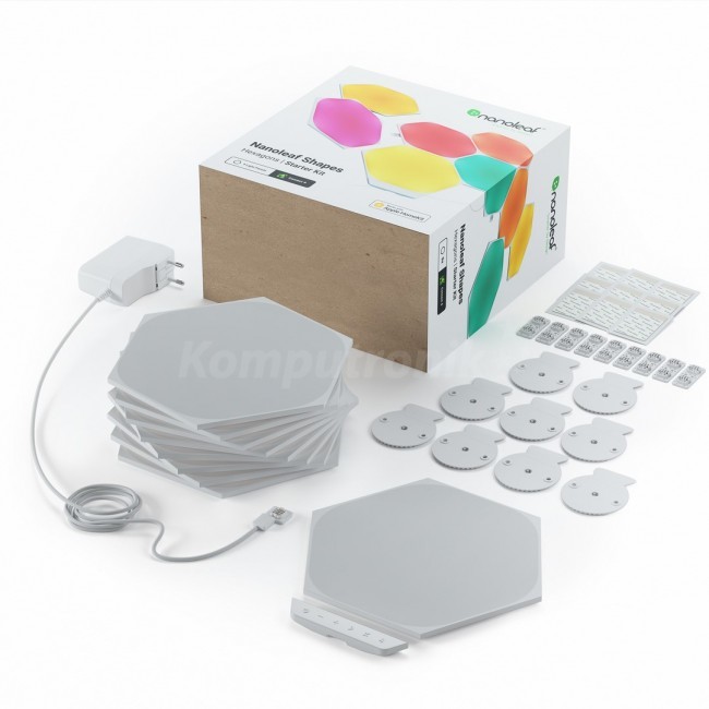 Nanoleaf Nanoleaf Hexagons Smarter Kit 9 paneli NL42-0002HX-9PK