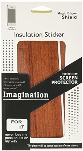 Shot Case Shot Case samoprzylepna naklejka do iPhone 8, efekt drewna z przodu/z tyłu, mahoń 362601