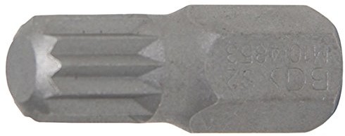 BGS Wewnętrzny wielozębowych oraz bitów, 30 MM długości, M10, 3/8 cala, 1 sztuki, 4853