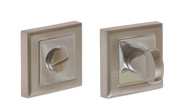 B-harko Tarczka kwadratowa WC nikiel-satyna/chrom (ABIES, CELTIS, HALESIA)