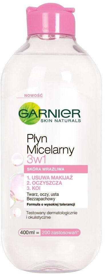 GARNIER Garnier Essentials Płyn micelarny do cery wrażliwej 3w1 400ml 0350700